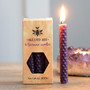 Mehiläisvaha Loitsukynttilät 'Prosperity' violetti