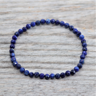 Lapis lazuli rannekoru fasettihiottu (Helmi 4mm)