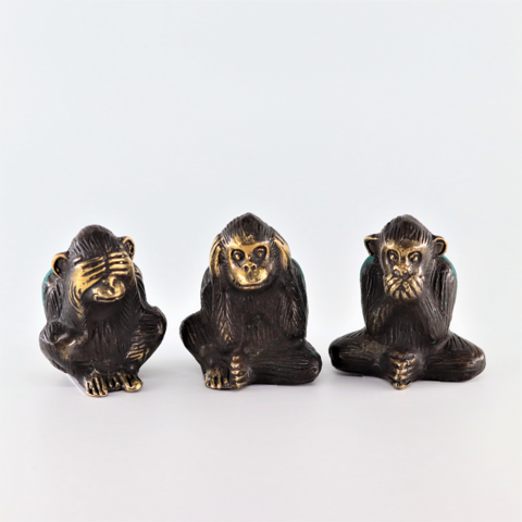 Apinatrio 'See, Hear, Speak No Evil Monkey' messinkiä 55mm