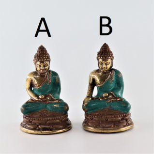 Minibuddha messinki 'Meditation Green' 60mm (2 mallia)