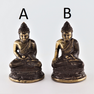 Minibuddha messinki 'Meditation Brown' 60mm (2 mallia)