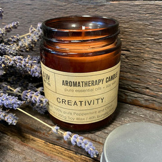 Aromaterapiakynttilä 'Piparminttu & Neilikka - Creativity'