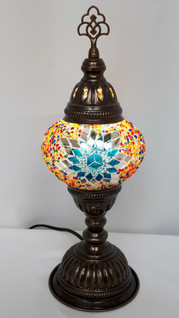 Mosaiikkivalaisin 'Table' Monivärinen 36cm/Ø13cm