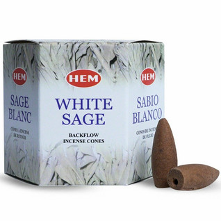 White Sage 'Backflow Dhoop Cones' kartiosuitsuke (Hem)