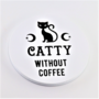 Lasinalunen 'Catty Without Coffee' 9cm