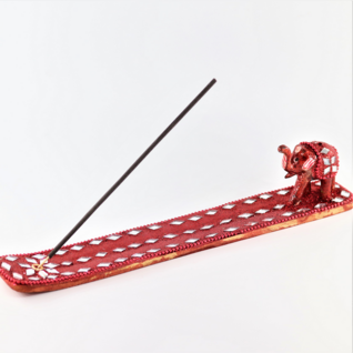 Suitsukealusta 'Punainen Glitter Norsu' 26cm