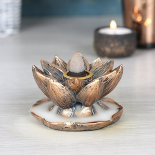Suitsukealusta 'Backflow Bronze Lotus'