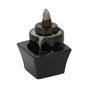 Suitsukepoltin keraaminen 'Backflow Tiered Fountain' Musta