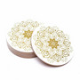 Lasinaluset 'White Mandala' (6kpl)
