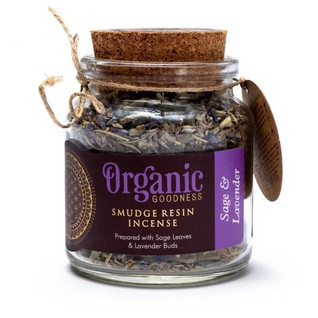 Sage & Lavender 'Organic' hiput 25g lasipurkissa