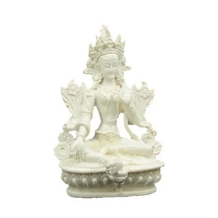 Patsas 'Green Tara' valkoinen 15cm