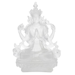 Patsas 'Chenrezig Buddha Transparent' 12cm
