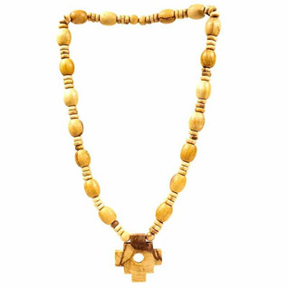 Kaulakoru Palo Santo / Pyhä Puu 'Shaman Inca Cross'