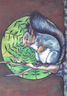 Postikortti Oksitaide 'Orava'