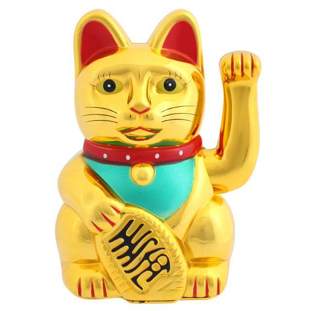 Rahakissa 'Gold Money Cat' 16cm – KuuKorento - Elämäniloinen verkkokauppa