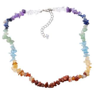 Kaulakoru '8 Chakra Colours' siruhelmillä 50cm
