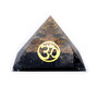 Pyramidi musta turmaliini orgoniitti 'Ohm' 70*70*60mm