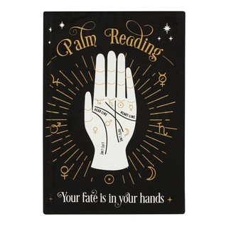 Muistikirja samettikantinen 'Palm Reading' 21*15cm