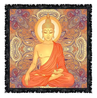 Seinävaate / Alttarivaate 'Buddha Gold & Red' 60*60cm