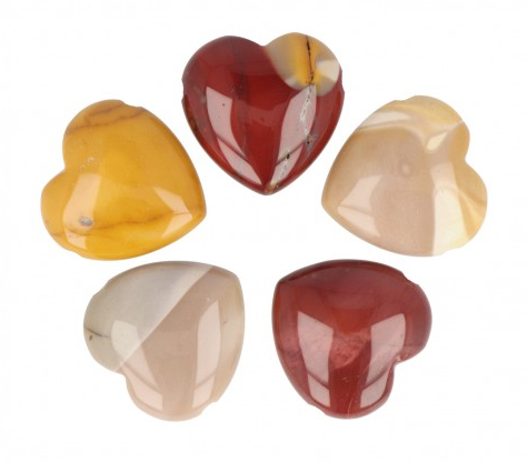 Riipus Mookiitti / Mookaite 'Drilled Heart' 30*30mm