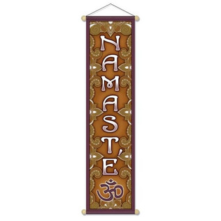 Seinäbanneri 'Namaste' 30*120cm