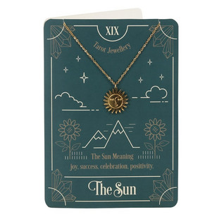 Taitekortti & Kaulakoru 'Tarot Jewellery - The Sun'