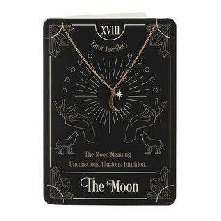 Taitekortti & Kaulakoru 'Tarot Jewellery - The Moon'