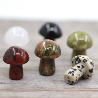 Minikivisieni 'Mini Gemstone Mushroom' 20mm (8 mallia)