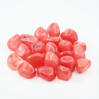 Vesimelonikvartsi 'Watermelon Quartz' (värjätty) hiottu 30-40mm