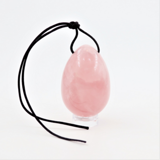 Ruusukvartsi 'Yoni Egg' 25*40mm
