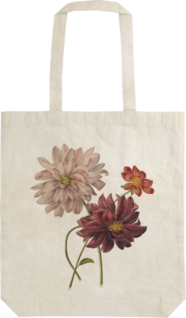 Ekopuuvillakassi Daalia 42*38cm