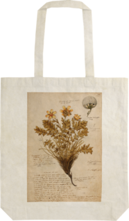 Ekopuuvillakassi 'Keltainen kukka' 42*38cm