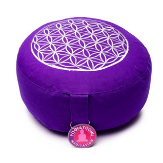 Meditaatiotyyny Violetti 'Flower of Life' 33*13cm