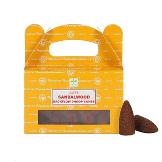 Sandalwood 'Backflow Dhoop Cones' kartiosuitsuke (Satya)