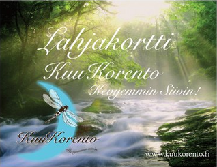 KuuKorennon lahjakortti verkkokauppaan 10€