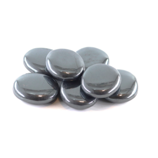 Hematiitti litteä 'Massage Stone' 40-45mm 1-laatu