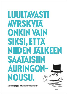 Muumi postikortti 'Myrskyjä'