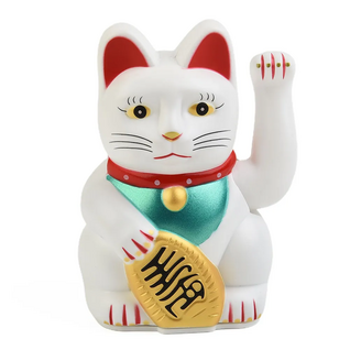 Rahakissa 'White Money Cat' 13cm