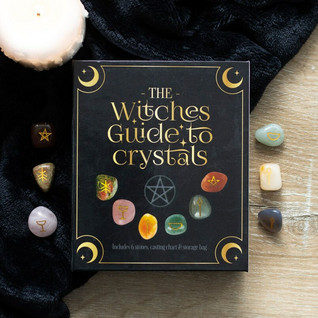 Lahjasetti Symbolikivet 'The Witches Guide to Crystals'