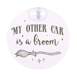 Ikkunalätkä 'My Other Car is a Broom' 12cm