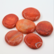Tuliakaatti 'Fire Agate' litteä 35-45mm