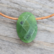 Riipus Jade Nefriitti 'Facet Oval' 22*15mm