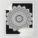 Mikrokuituviltti 'Mandala Black & White' 130*150cm