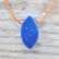 Riipus Lapis lazuli 'Drilled Wave' 30*15mm 1-laatu
