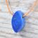 Riipus Lapis lazuli 'Drilled Wave' 30*15mm 1-laatu