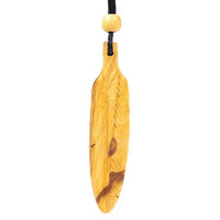 Kaulakoru Palo Santo / Pyhä Puu 'Feather 9cm'