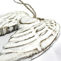 Enkelinsiivet 'White Albesia Wood' 23*20cm