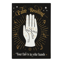 Muistikirja samettikantinen 'Palm Reading' 21*15cm