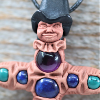 Kaulakoru '7 Chakra Nordic Elves Cross' 92*45