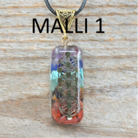 Kaulakoru 'Orgoniitti 7 Chakra' 40*15mm (2 mallia)